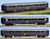 49135 LS Models Set of 3 Passenger sleeping cars type S of CIWL in 1956 livery
